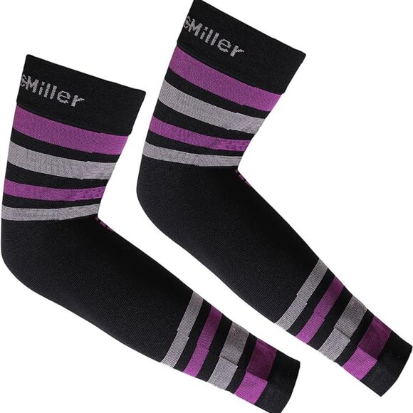 Doc Miller Compression Arm Sleeves Large Violet Pink - Picture 1 of 4